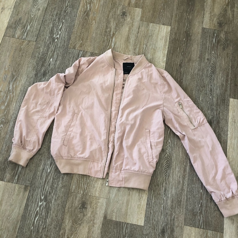 Zara pink Bomber Jacket
